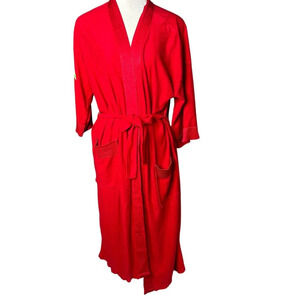 Diplomat After Hours Men's Vintage Red Loungewear Robe One Size